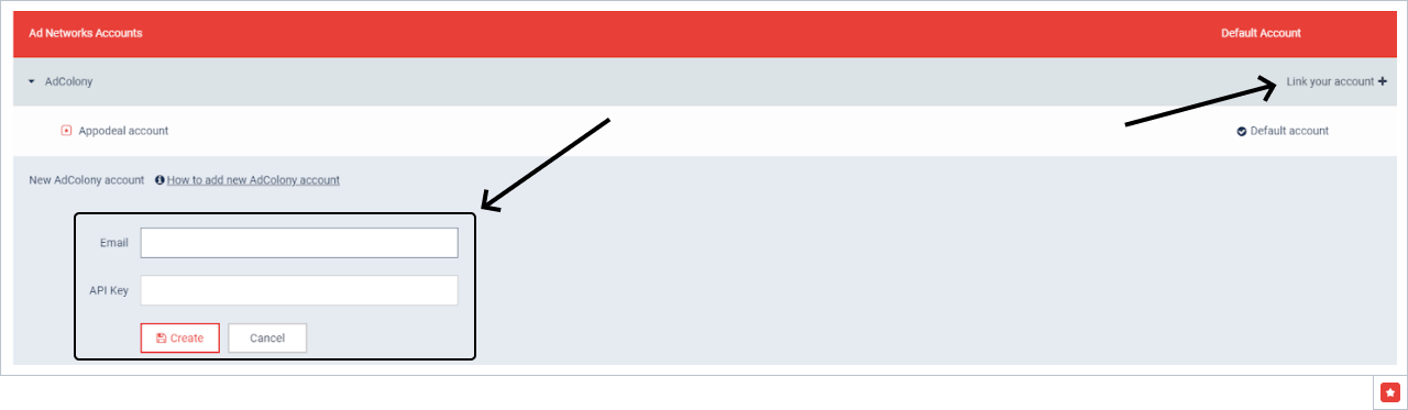 Link AdColony account