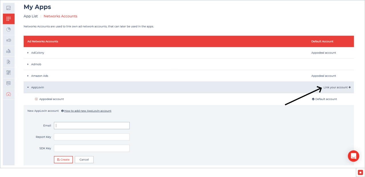 Link AppLovin account