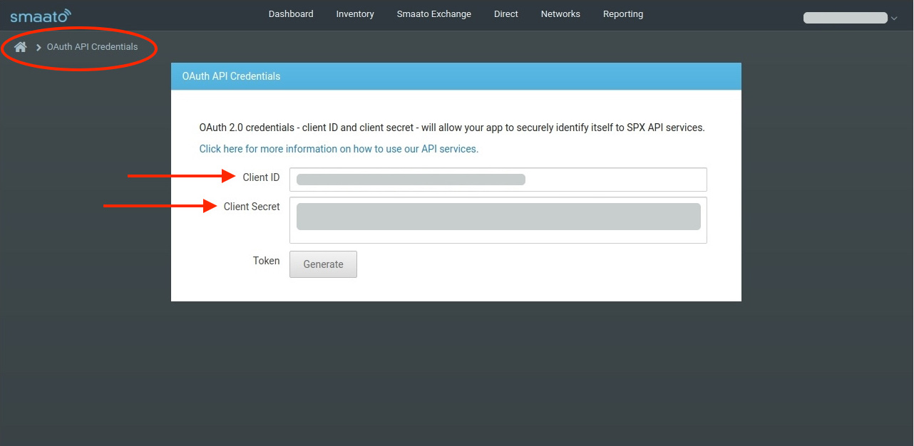 OAuth API Credentials