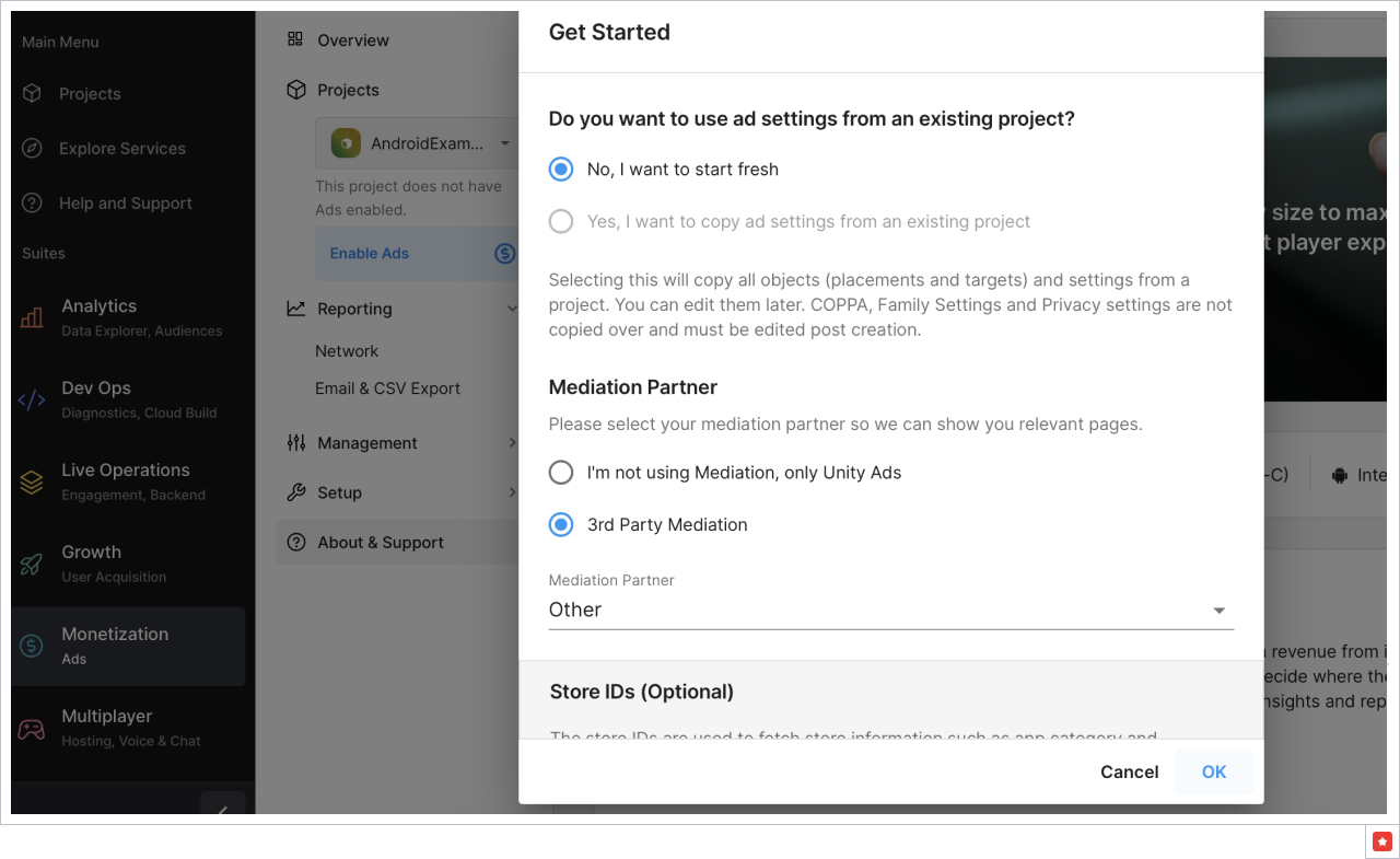 Monetization enabled